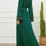 Abaya with neckline 7