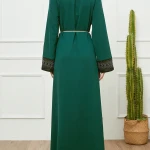 Abaya with neckline 7