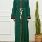 Abaya with neckline 7