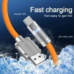 Liquid silicone charging cable